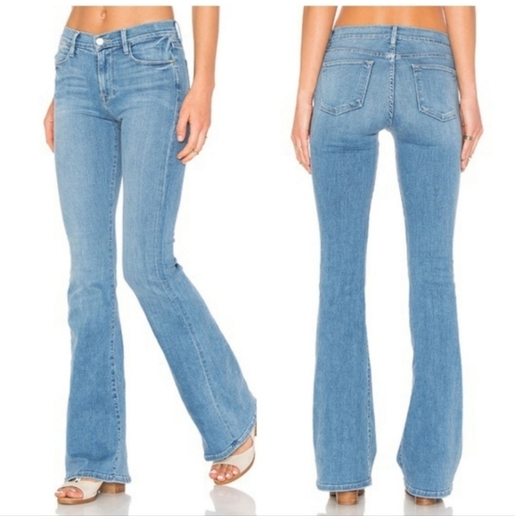 Frame Denim Le High Flare in Sunnyspot - Picture 1 of 6